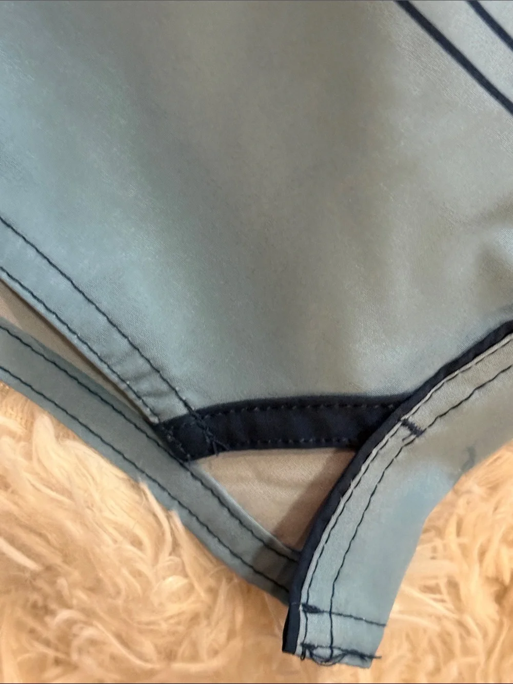 Eddie Bauer Two-Tone Navy and Light Blue Swim Shorts